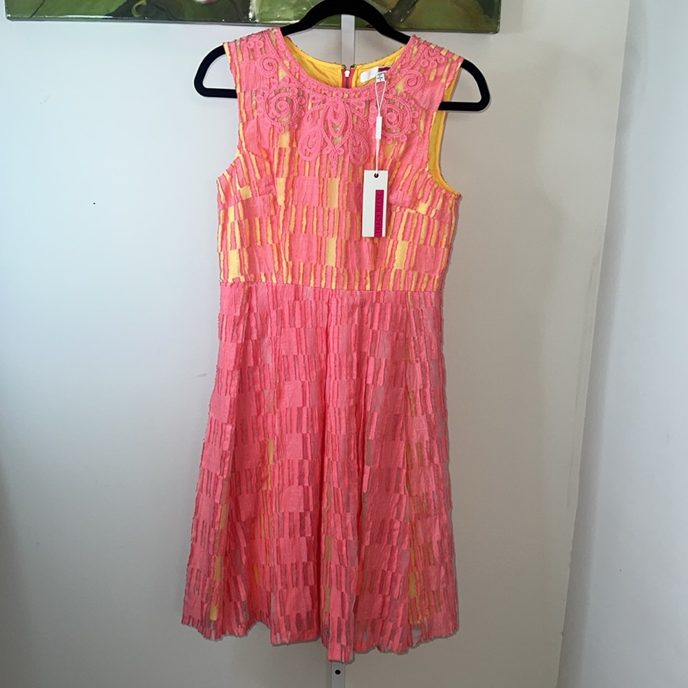 Tracy Reese Size 4 Coral Frock Dress